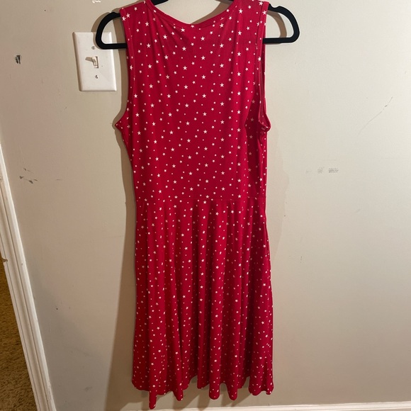 LuLaRoe Red Star Pattern Dress - Picture 5 of 6